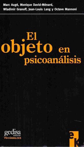 EL OBJETO EN PSICOANÁLISIS