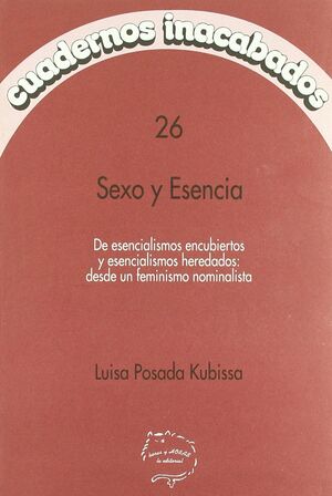 SEXO Y ESENCIA