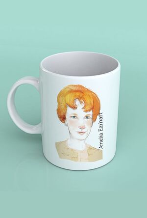 TAZA AMELIA EARHART