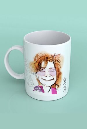 TAZA JANIS JOPLIN