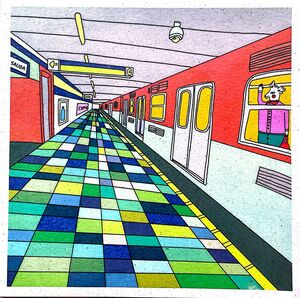 PRINT GRANDE EL METRO LOCO