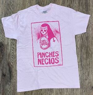 PLAYERA PINCHES NECIOS ROSA M